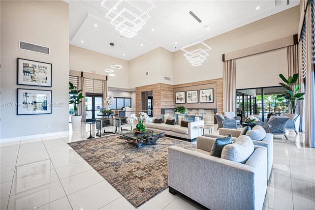 3489 W 110th Ter, Hialeah, FL 33018 - game room with tile patterned floors, recessed lighting, and visible vents