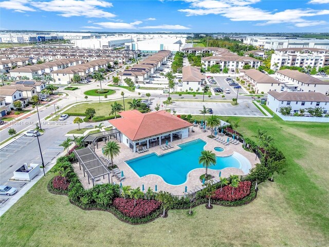 3489 W 110th Ter, Hialeah, FL 33018 - view of patio with fence, a ceiling fan, and outdoor lounge area