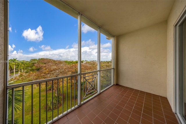 view of balcony