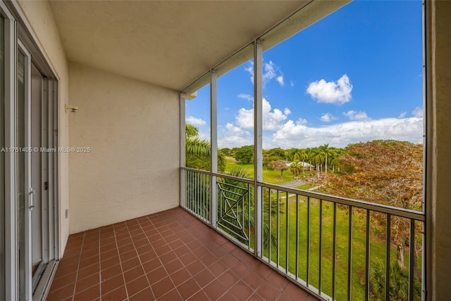 view of balcony