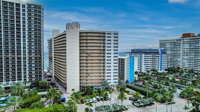 view of property with a city view