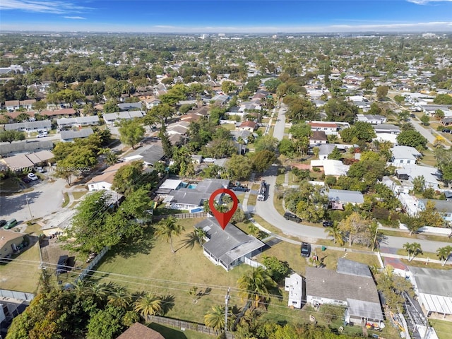 birds eye view of property featuring a residential view