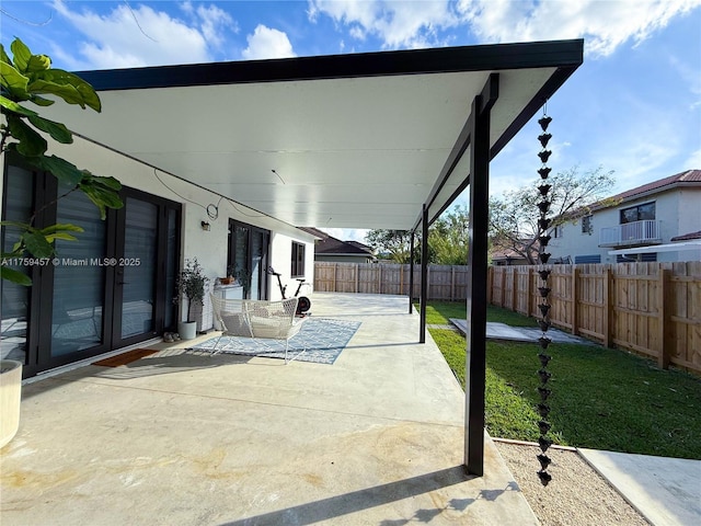 view of patio / terrace featuring a fenced backyard