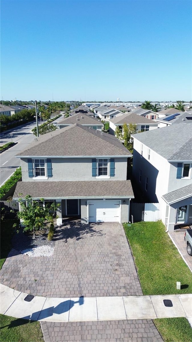 bird's eye view featuring a residential view