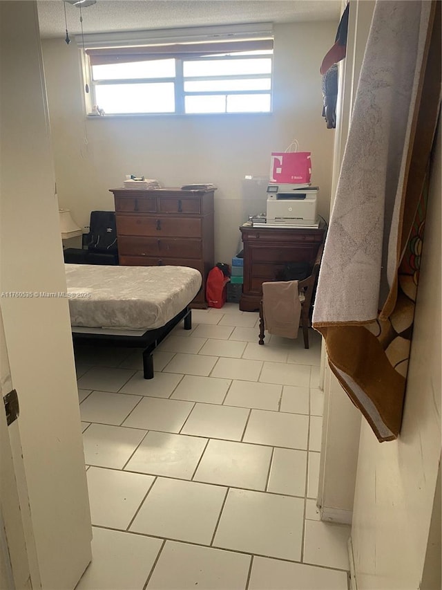 view of tiled bedroom