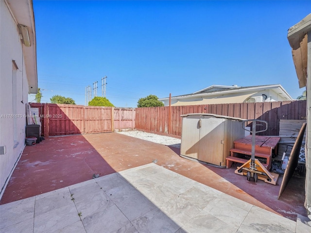 view of patio / terrace featuring a fenced backyard
