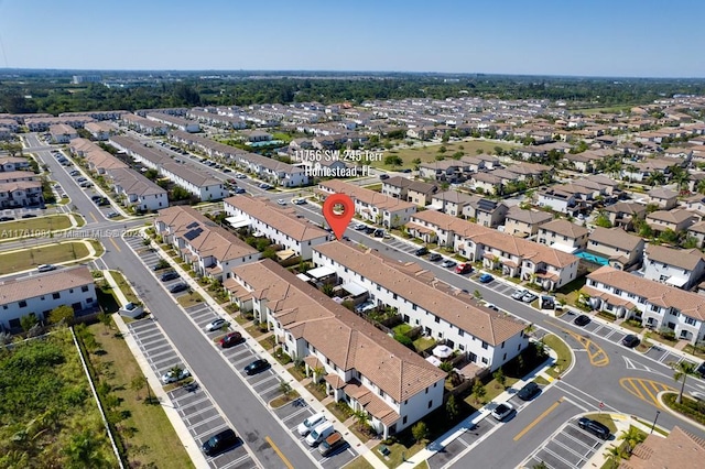 birds eye view of property featuring a residential view