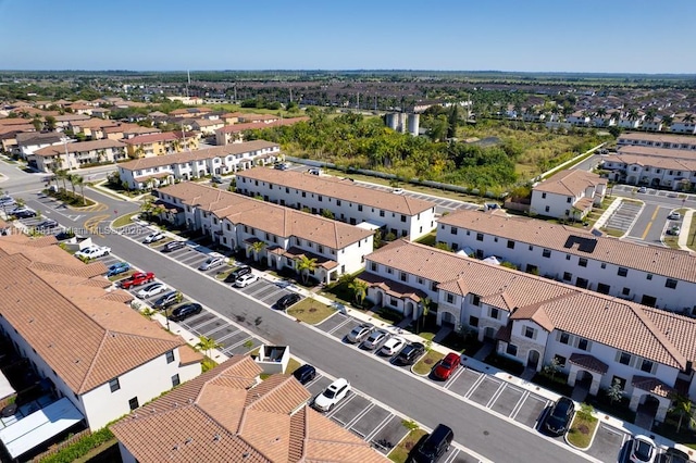 drone / aerial view with a residential view