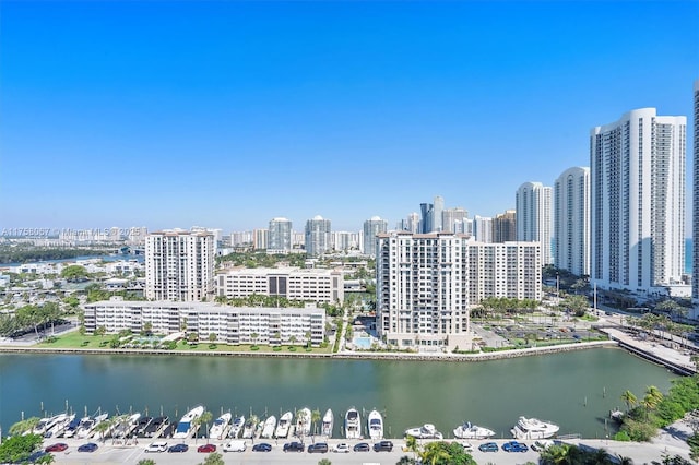 100 Bayview Dr Unit 2128, Sunny Isles Beach, FL 33160 - aerial view of a large body of water and skyline