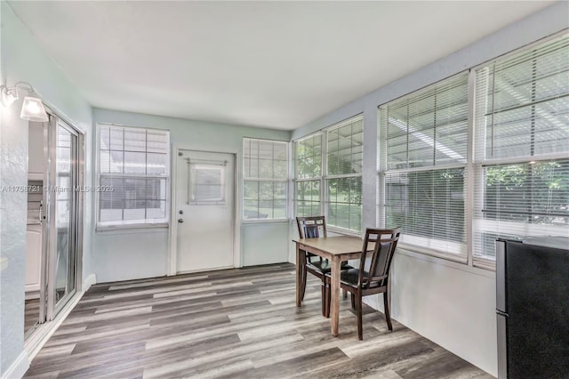 view of sunroom