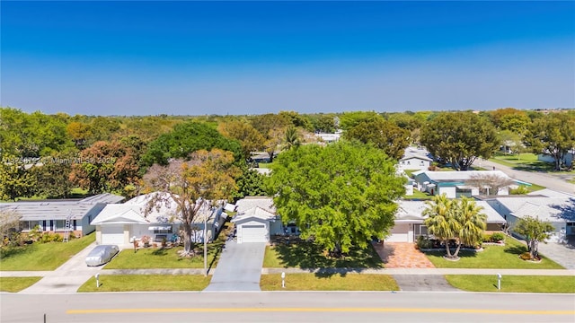 drone / aerial view featuring a residential view