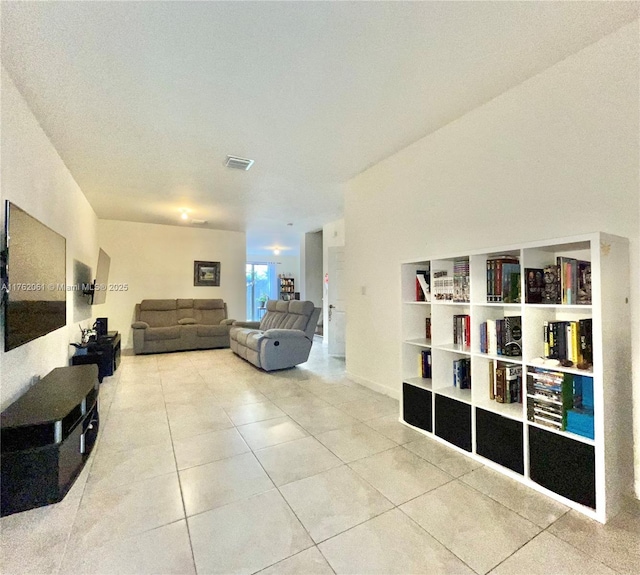 tiled living room with visible vents