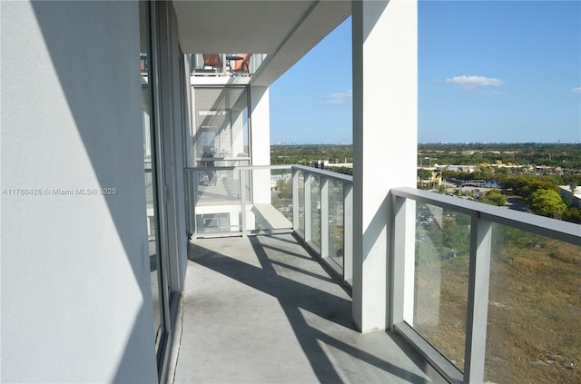 view of balcony