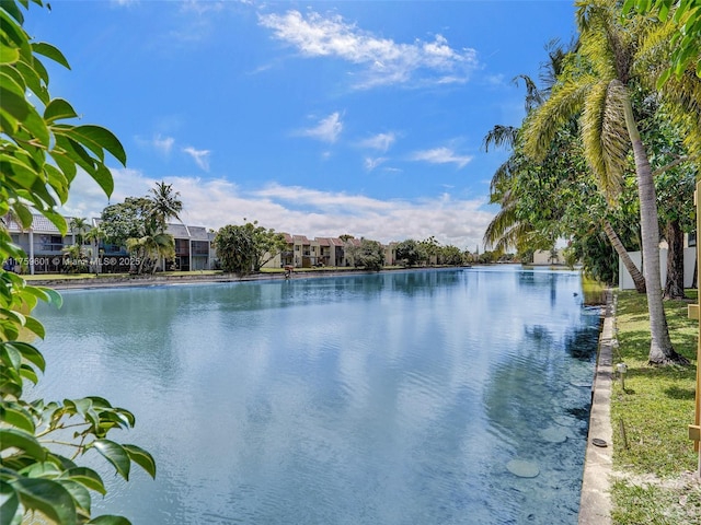 view of water feature