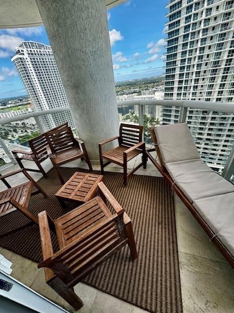 view of balcony