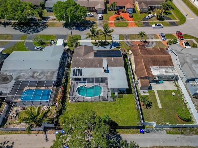 birds eye view of property featuring a residential view