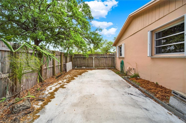 view of patio / terrace with a fenced backyard