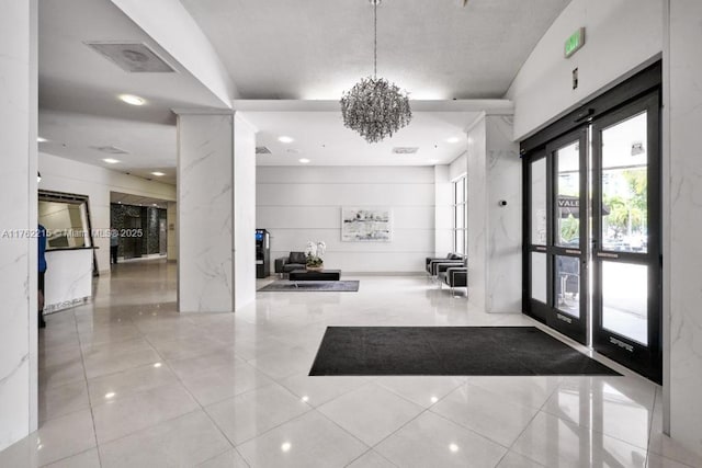 building lobby featuring visible vents