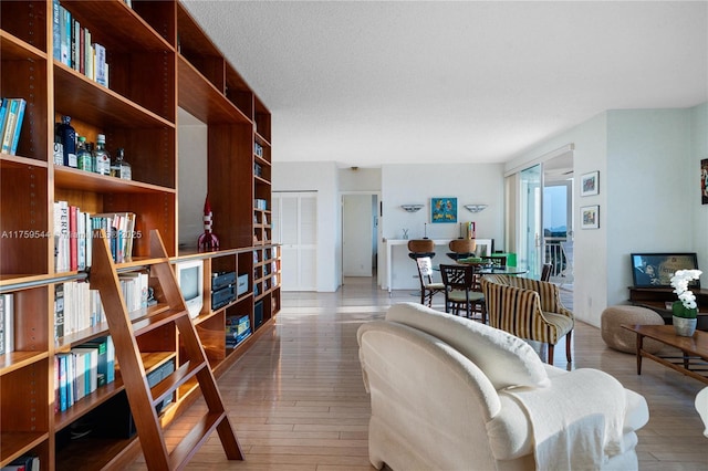 interior space with wood finished floors