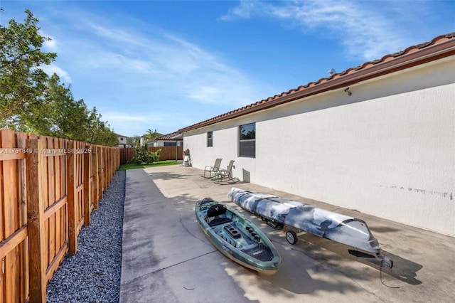 view of patio / terrace featuring a fenced backyard