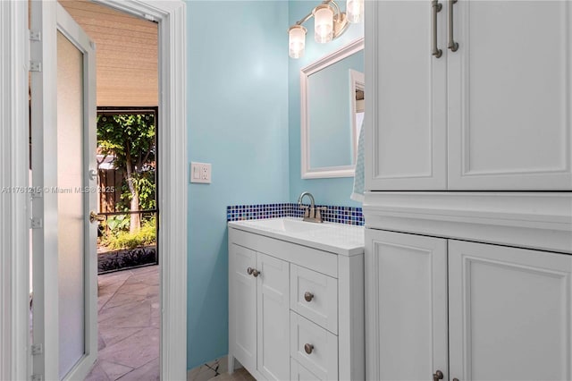 bathroom with vanity