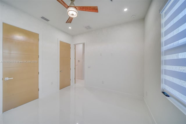 601SW 13th St, Cape Coral, FL 33991 - unfurnished bedroom featuring recessed lighting and ceiling fan