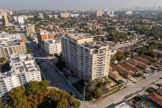 bird's eye view featuring a city view