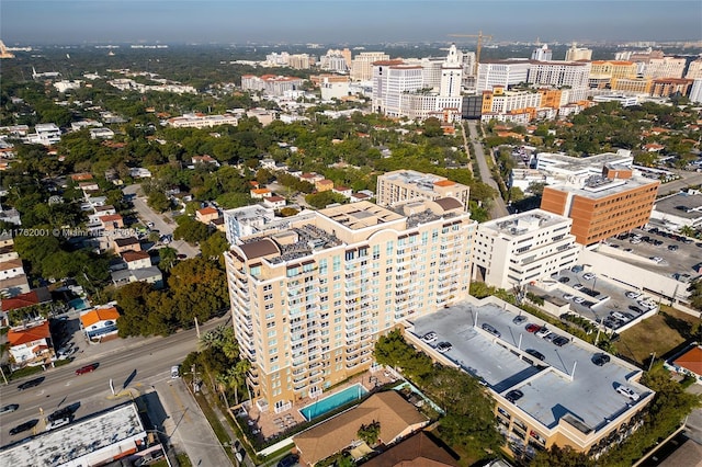 aerial view featuring a view of city