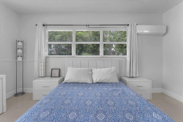 952 Hollywood Blvd, Hollywood, FL 33019 - bedroom featuring multiple windows, a wall mounted air conditioner, and baseboards