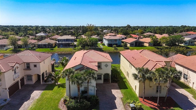 aerial view featuring a residential view