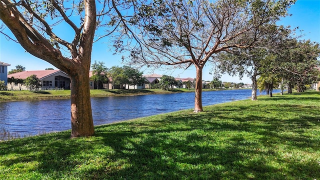 view of water feature