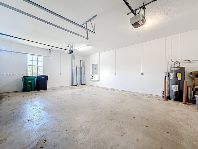 2217 SW Newport Isles Blvd, Port St Lucie, FL 34953 - garage with water heater, electric panel, and a garage door opener