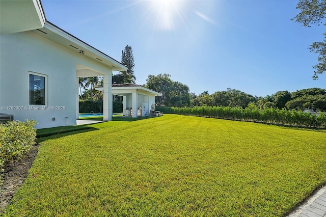 view of yard