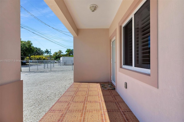 view of patio / terrace featuring a gate, visible vents, and fence