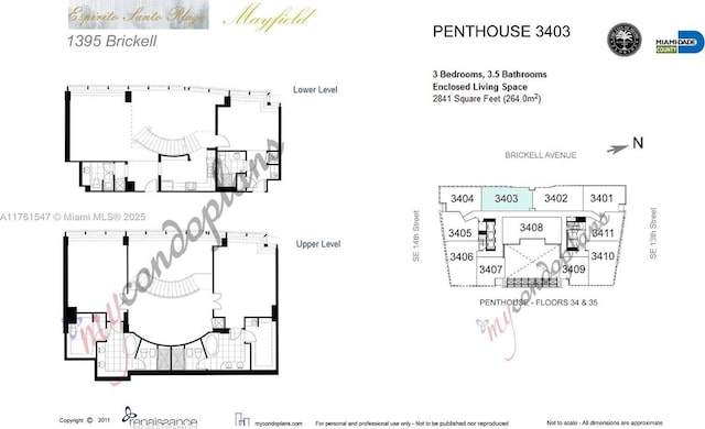 1395 Brickell Ave Unit 3401, Miami, FL 33131 - floor plan