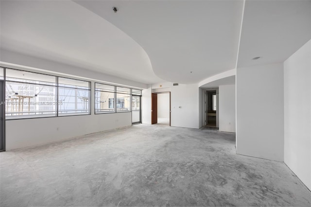 empty room featuring concrete floors