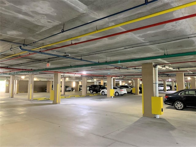 view of parking deck