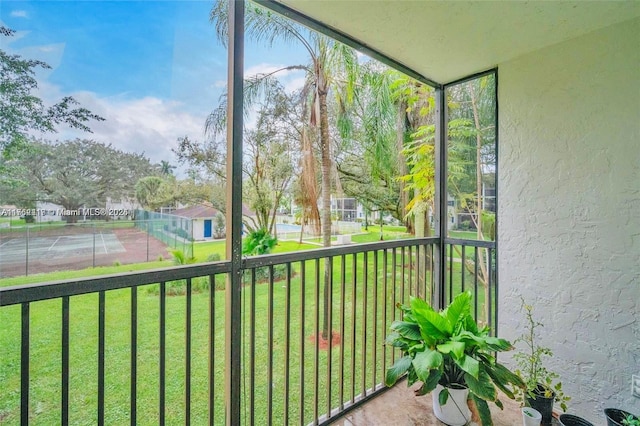 view of balcony