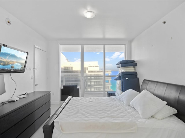 bedroom featuring access to exterior