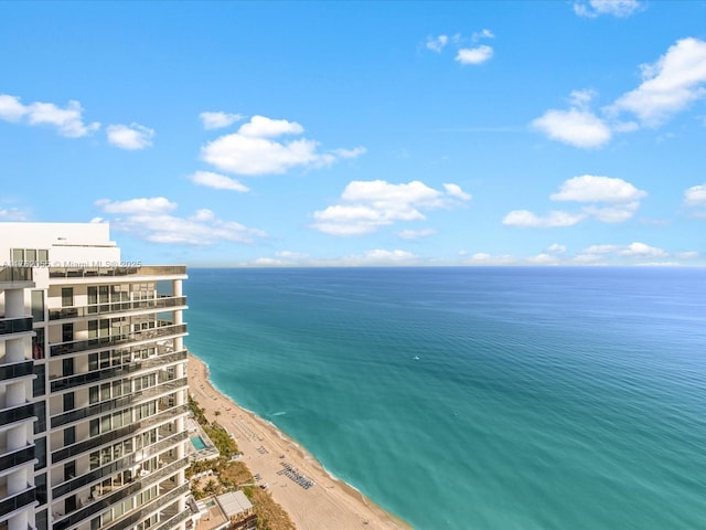 water view featuring a view of the beach