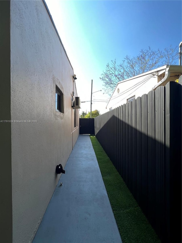 exterior space featuring fence