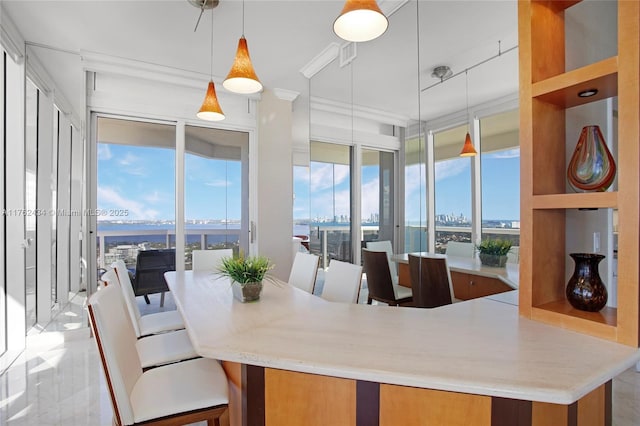 4775 Collins Ave Unit 4005, Miami Beach, FL 33140 - sunroom with a water view