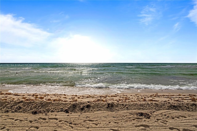 water view featuring a view of the beach