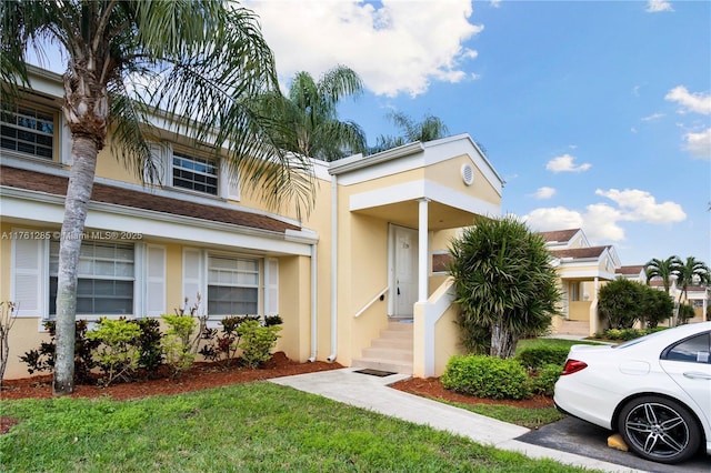 view of property with stucco siding