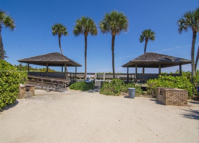 view of home's community featuring a gazebo