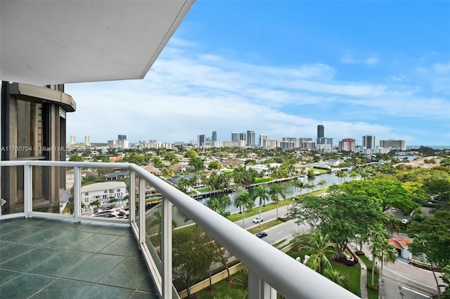 3600 Yacht Club Dr Unit 1102, Aventura, FL 33180 - balcony with a water view and a city view