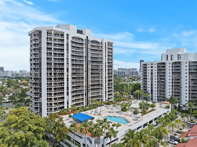3600 Yacht Club Dr Unit 1102, Aventura, FL 33180 - view of building exterior featuring a view of city