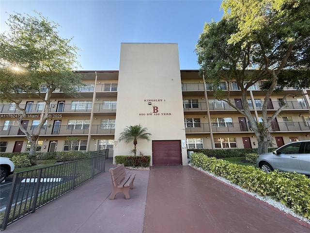 view of property with an attached garage