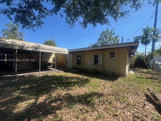 view of back of property