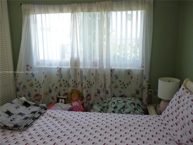 bedroom featuring multiple windows